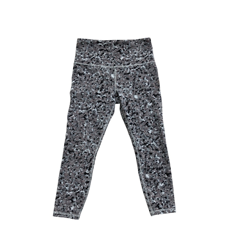 Athleta Elation Textured 7/8 Tight Leggings High Rise Abstract Print Small S P